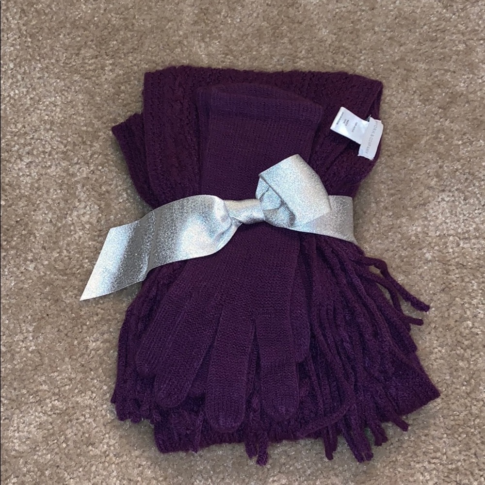 New York & Company scarf / glove set